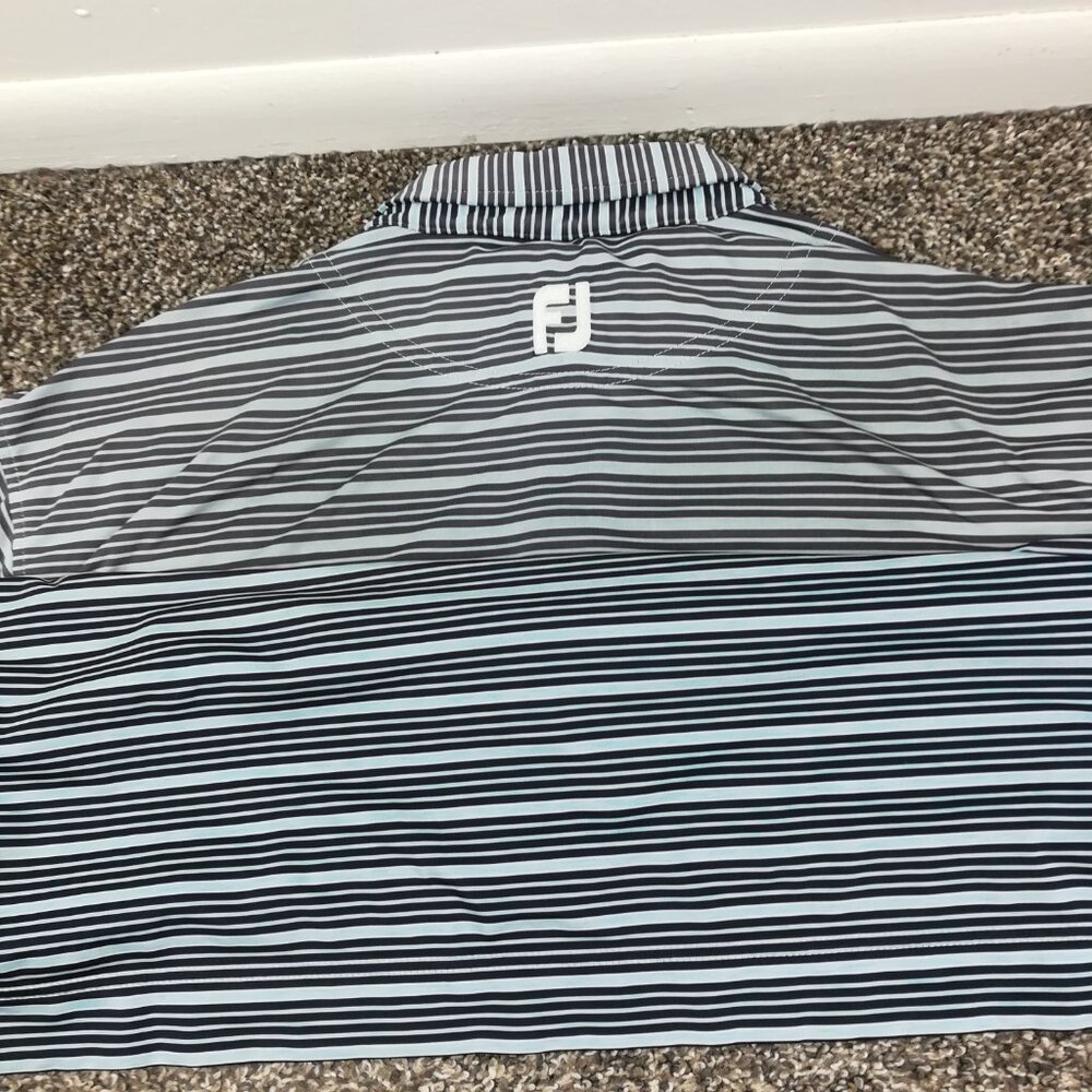 Kiawah Island Ocean Course Polo Shirt FootJoy Performance Striped Mens XL - Picture 8 of 11